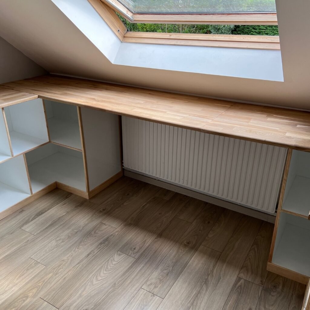 Fabrication de meubles sous pente sur mesure Sainte-Adresse
