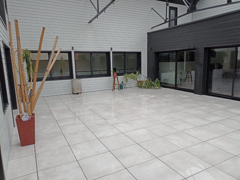 Rénovation d'une terrasse carrelage sur plots Le Havre
