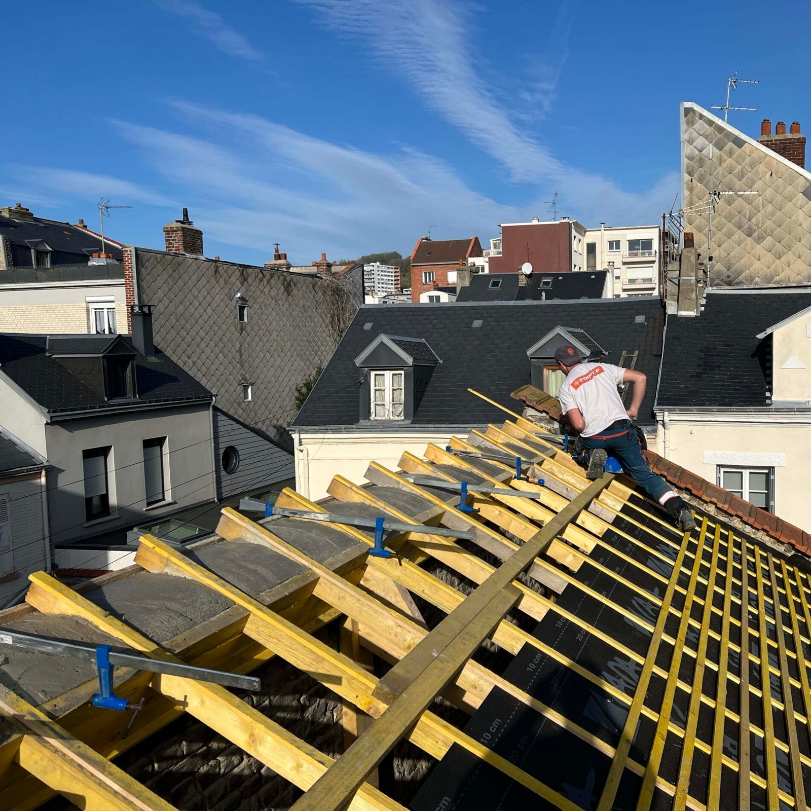 Rénovation d'une toiture ardoise sur maison Le Havre