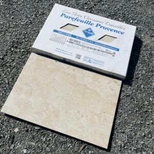 Carrelage pierre de travertin naturel antidérapant 28 m2